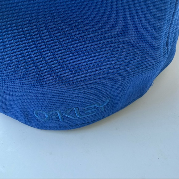 OAKLEY 6-Panel Classic Stretch Flex Blue Baseball Cap Hat Adult Unisex Size L/XL - Picture 3 of 10